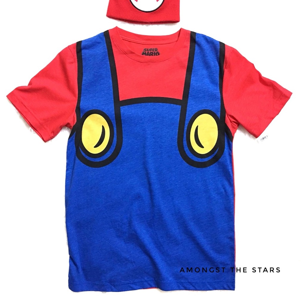 Super Mario Bros. Cosplay T-Shirt And Beanie Set - Picture 3 of 5